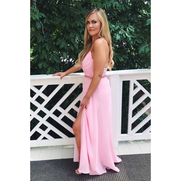 🎉HOST PICK!🎉 Pink Christina Wu Gown, Bridesmaid/Formal/Prom/Pagent, Size 10 - Picture 12 of 16